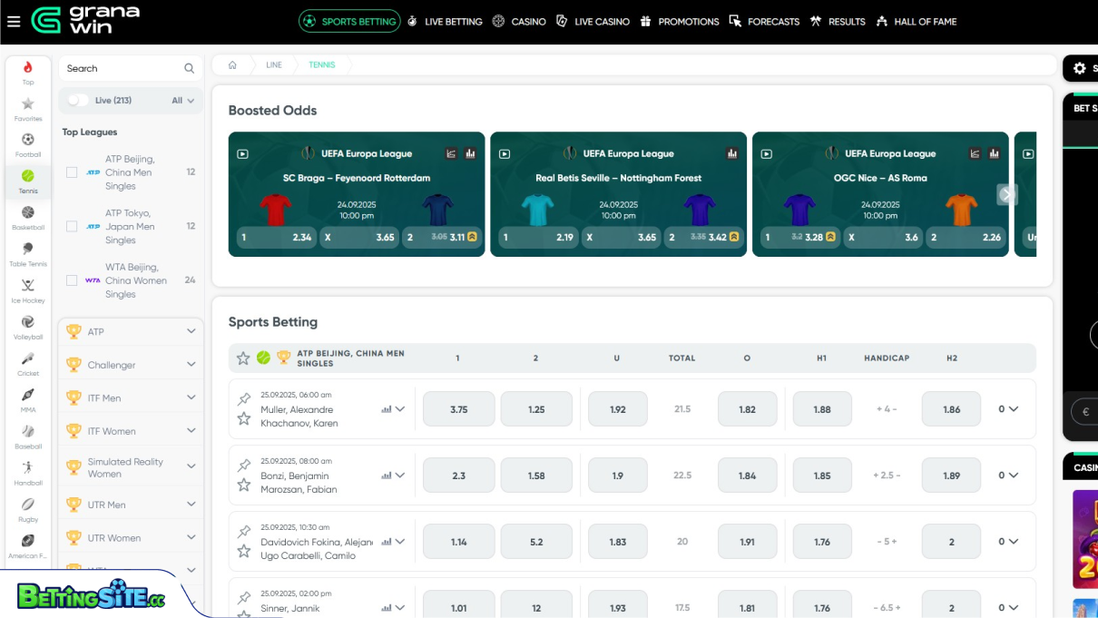 Paris sur le tennis GranaWin