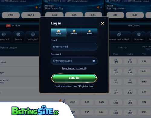 Millioner betting login