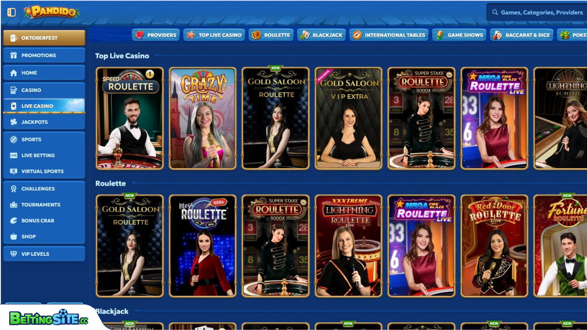 Casino en direct Pandido