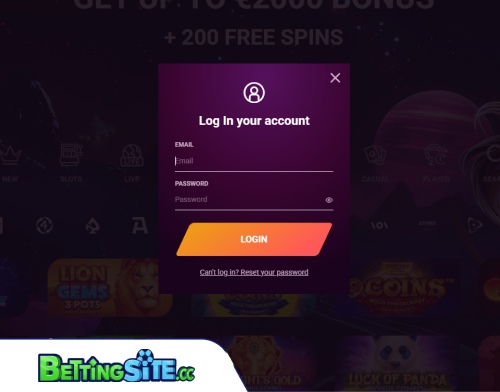 RonyCasino wedden login