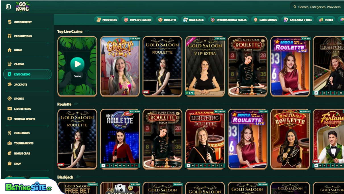 GoKong live casino