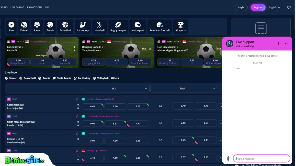 Lunarspins customer support