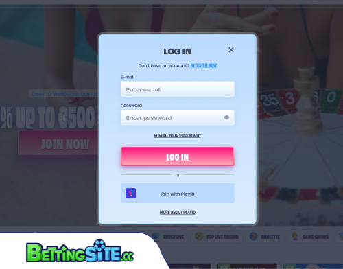 OnlySpins fogadási bejelentkezés