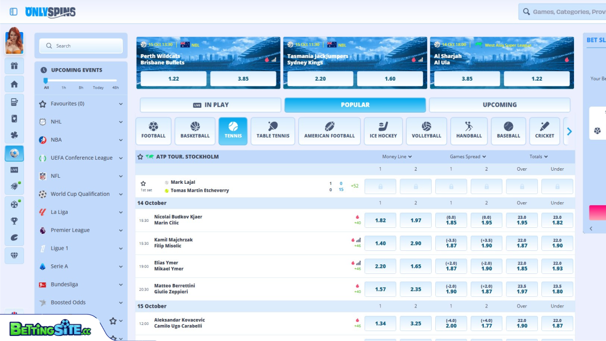 Paris sur le tennis OnlySpins