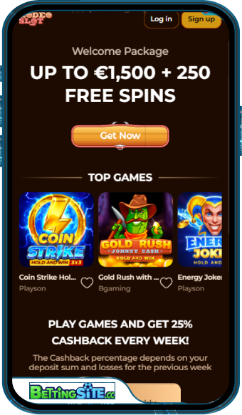 Rodeoslot mobile app