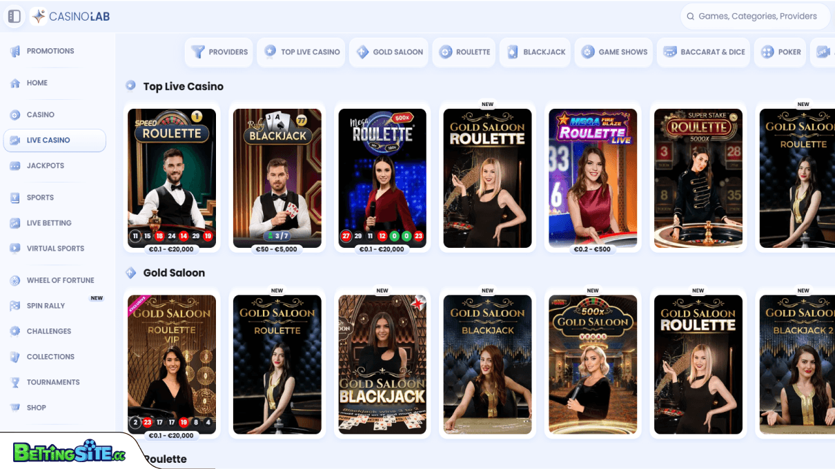 CasinoLab live games