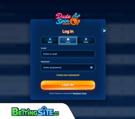 Dudespin betting login