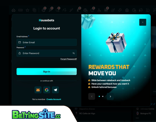 Housebets betting login