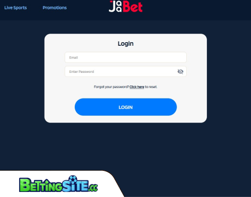 JaaBet betting login