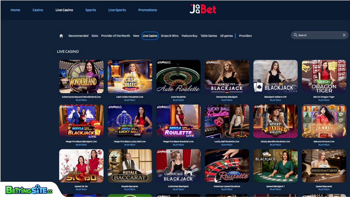 JaaBet live casino