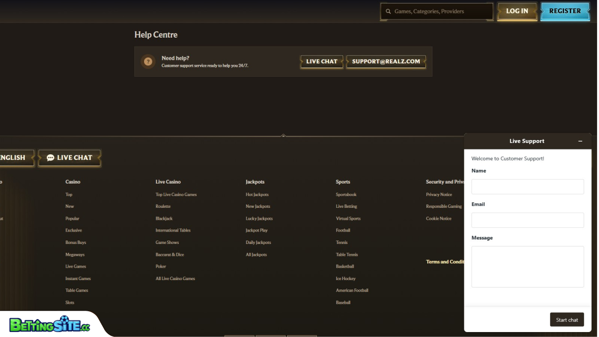 Realz customer support