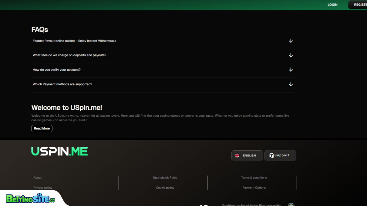 Uspin customer support