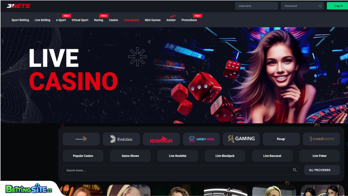 31Bets live casino