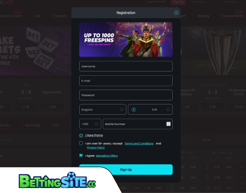 Cosmobet betting login