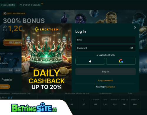 LuckyGem betting login