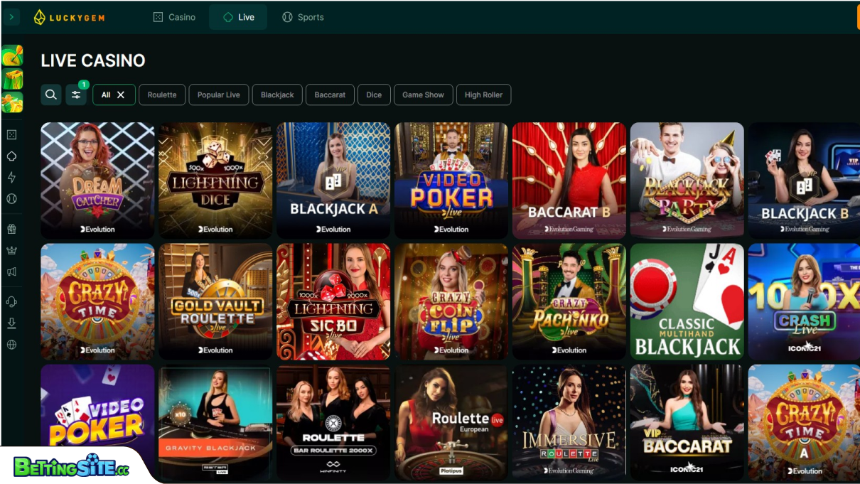 LuckyGem live casino