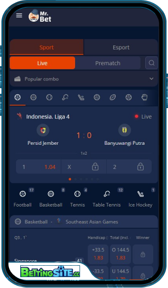 MrBet mobile app