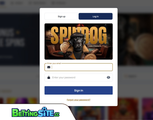 SpinDog betting login