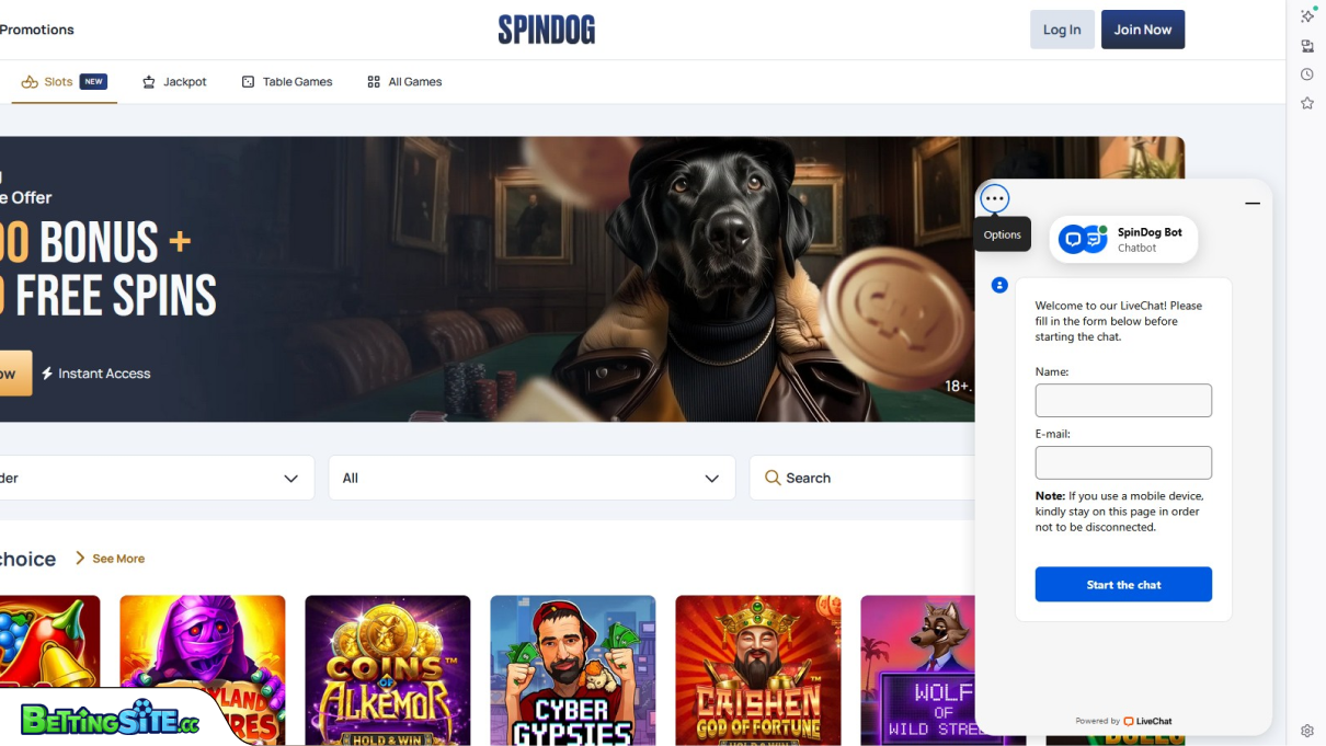 SpinDog customer support