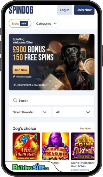 SpinDog mobile app
