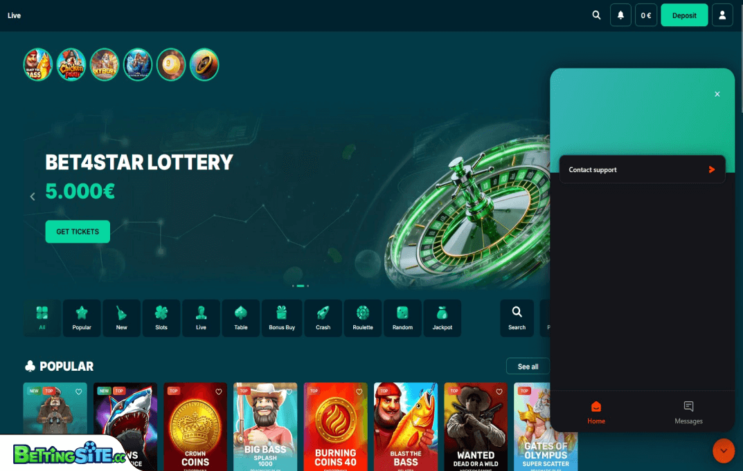 Bet4Star customer support