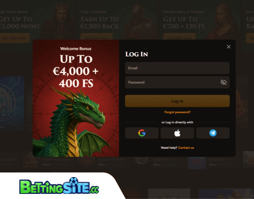 DragoBet wedden login
