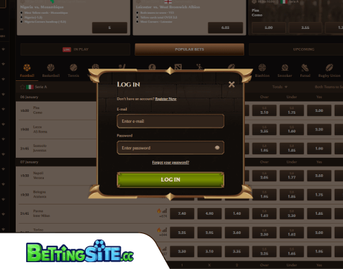 Lanista betting login