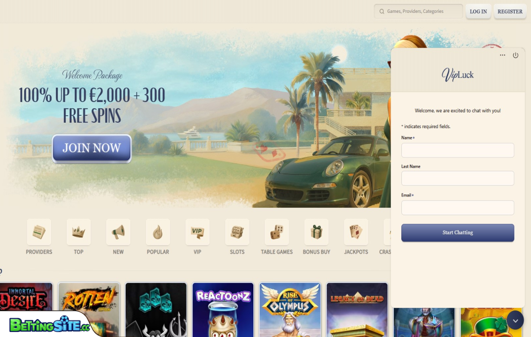 VipLuck customer support