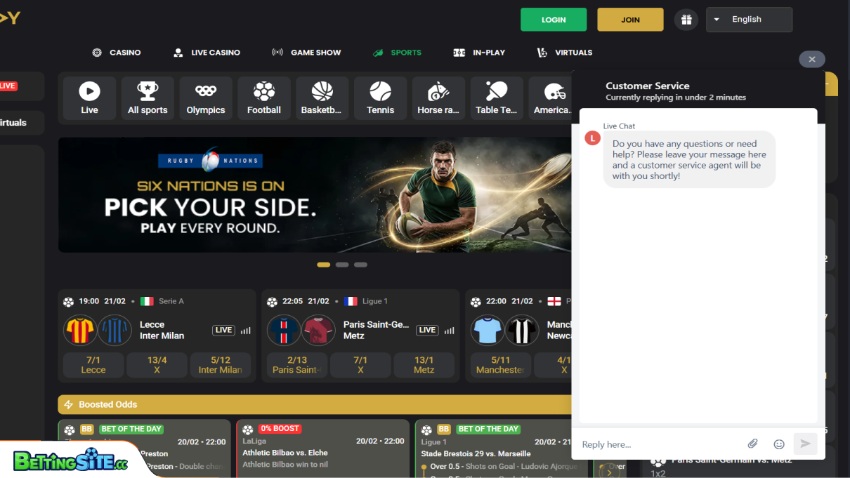 GoldenPlay customer support
