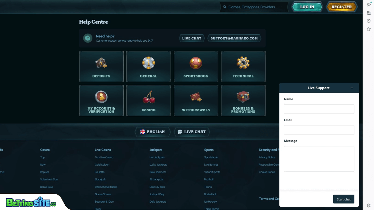 Ragnaro customer support