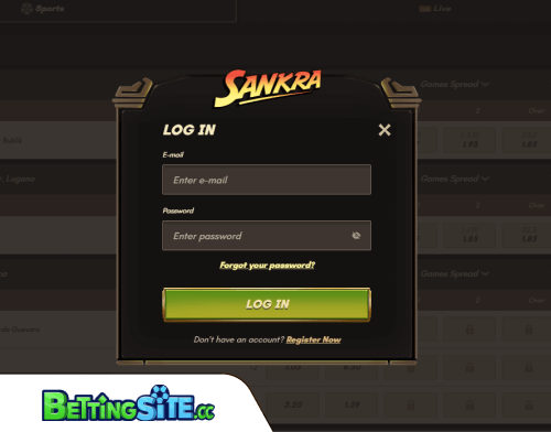 Sankra betting login