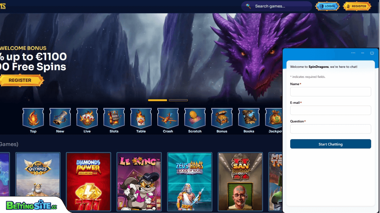 Spindragons customer support