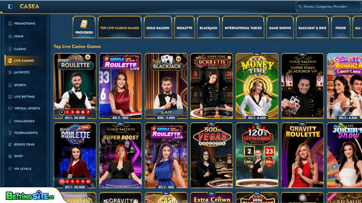 Casea live games