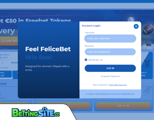 FeliceBet betting login