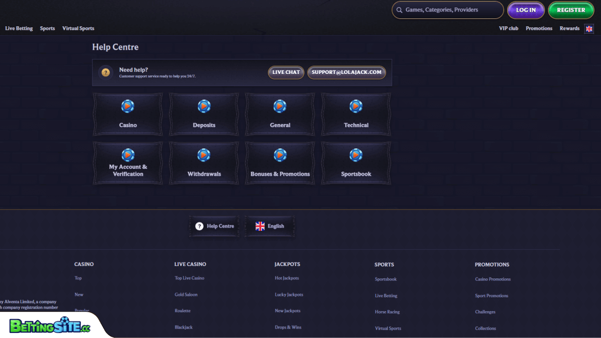 LolaJack customer support