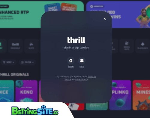 Thrill betting login