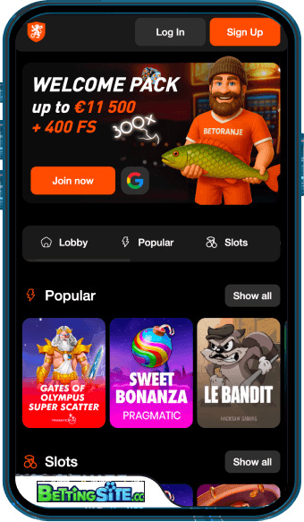 BetOranje mobile app