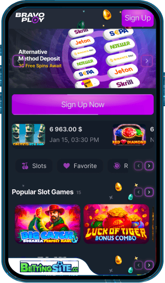 Bravoplay mobile app