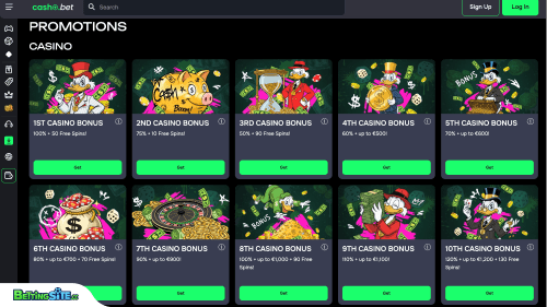 Casho.bet bonuses