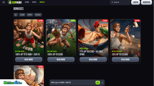 SlimKing bonuses