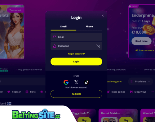 Slotoro betting login