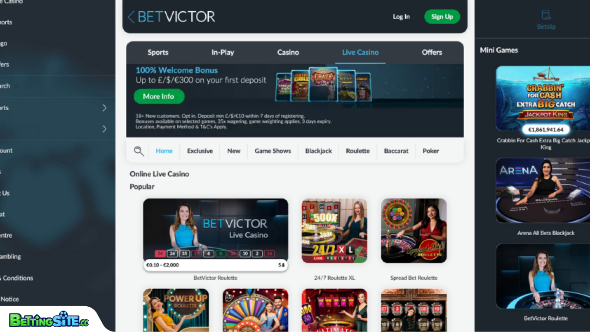 BetVictor betting