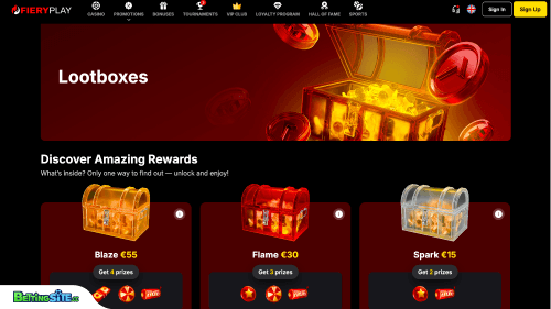 Fieryplay bonuses