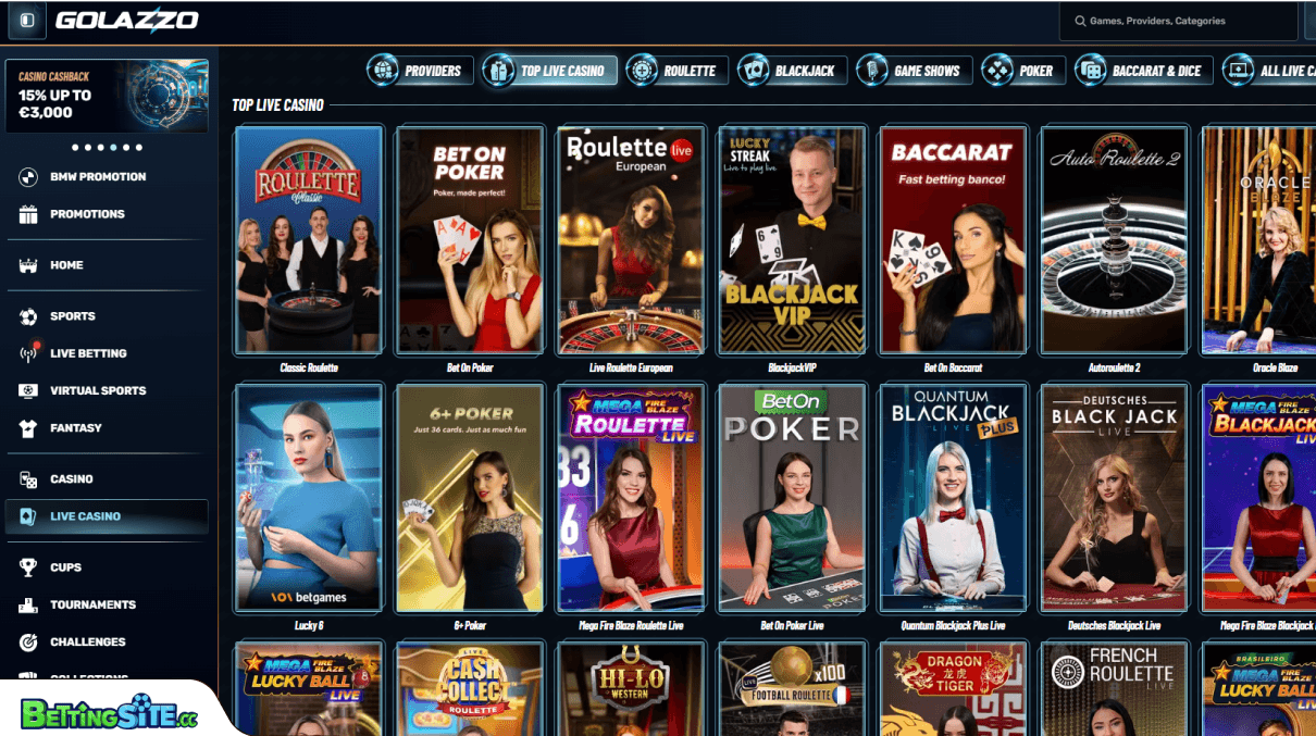 Golazzo live games
