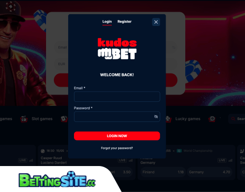 KudosBet betting login