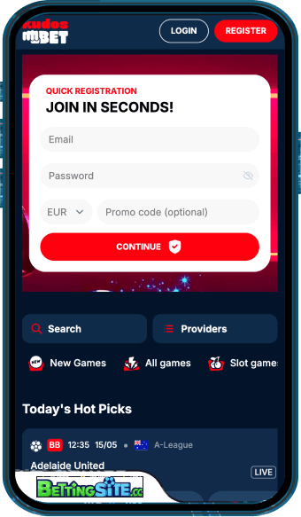 KudosBet mobile app