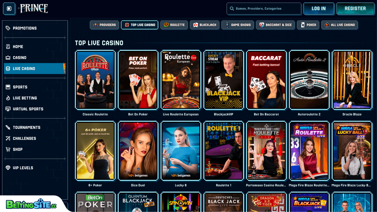 PrinceCasino live casino