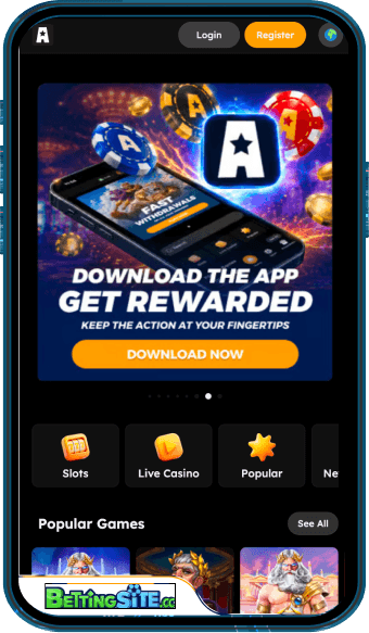 VegasNova mobile app