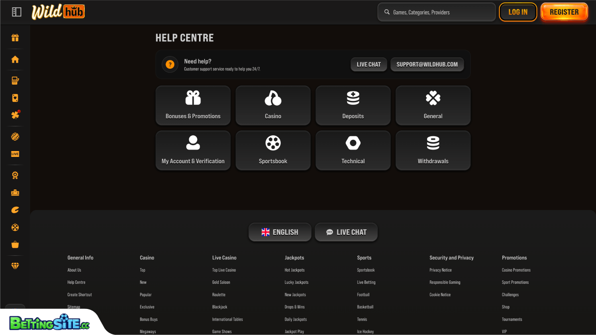 Wildhub customer support