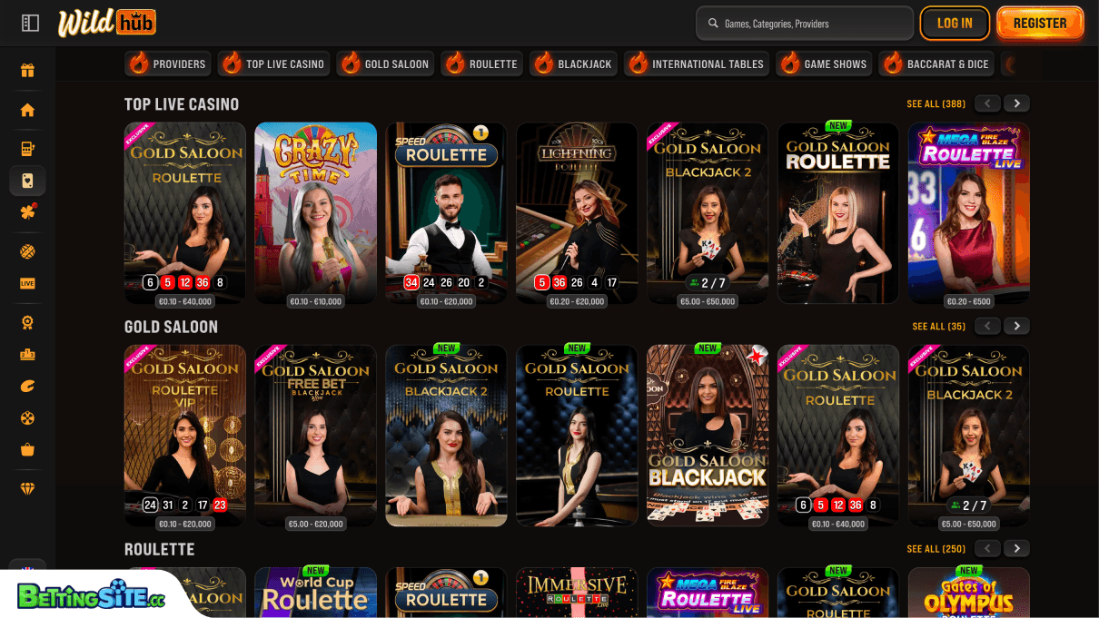 Wildhub live casino